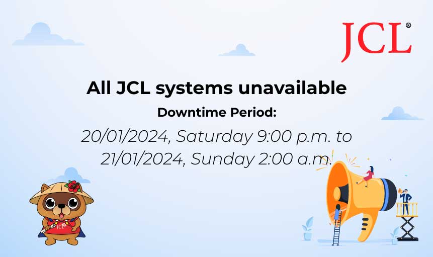 All JCL systems unavailable from 20th January 2024 Saturday, 9.00pm until 21st January 2024, Sunday 2.00am